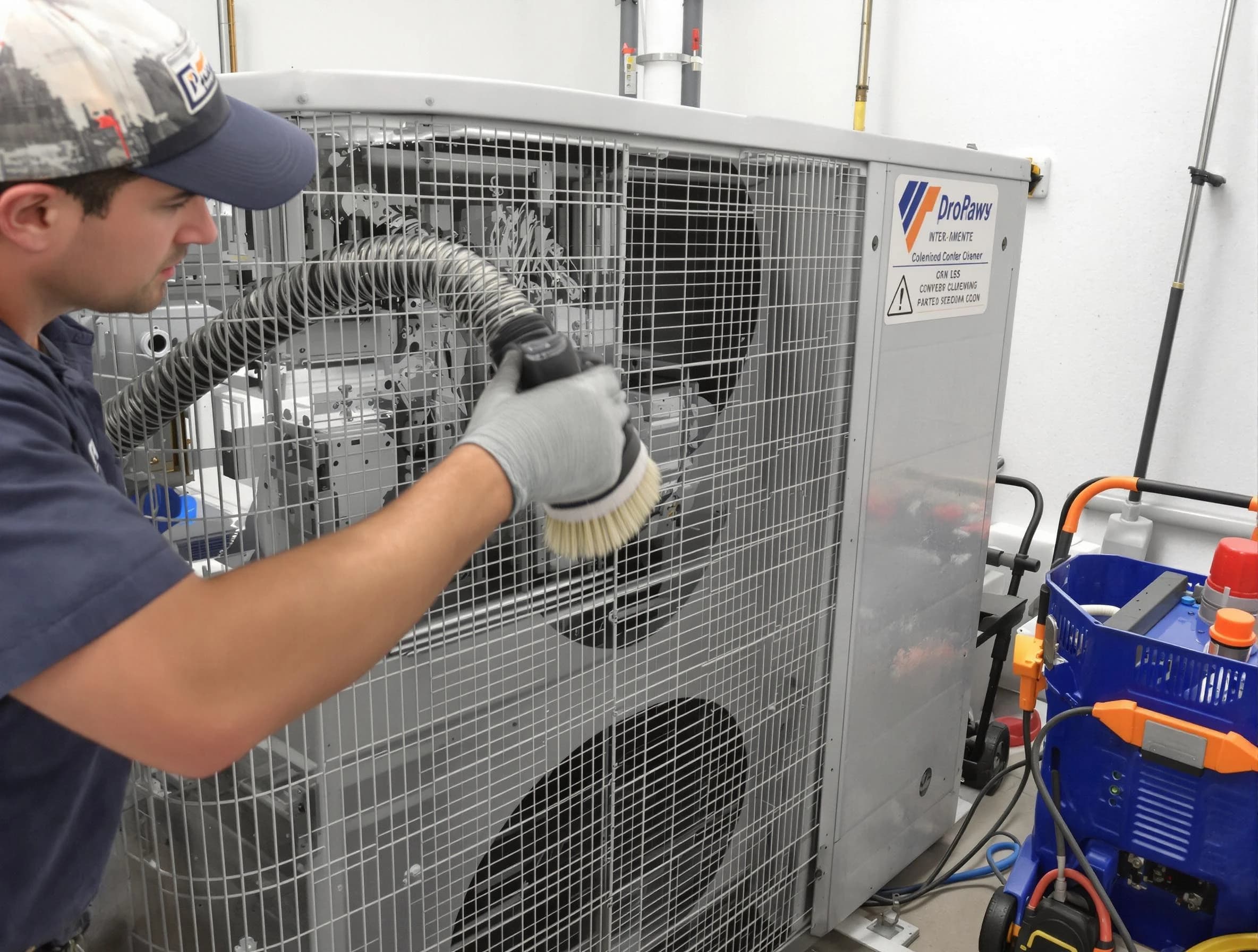 Middleborough Air Duct Cleaning specialist performing precision AC coil cleaning for improved system performance in Middleborough