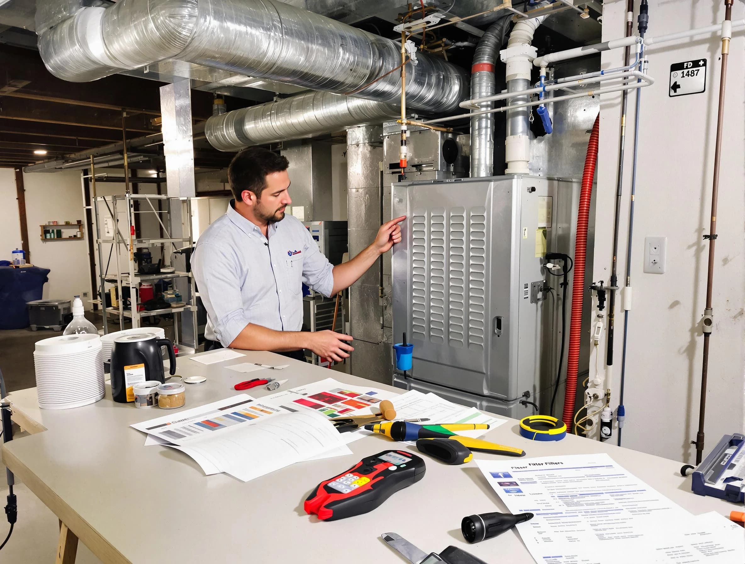 Middleborough Air Duct Cleaning inspector conducting detailed filter system evaluation using professional diagnostic tools in Middleborough