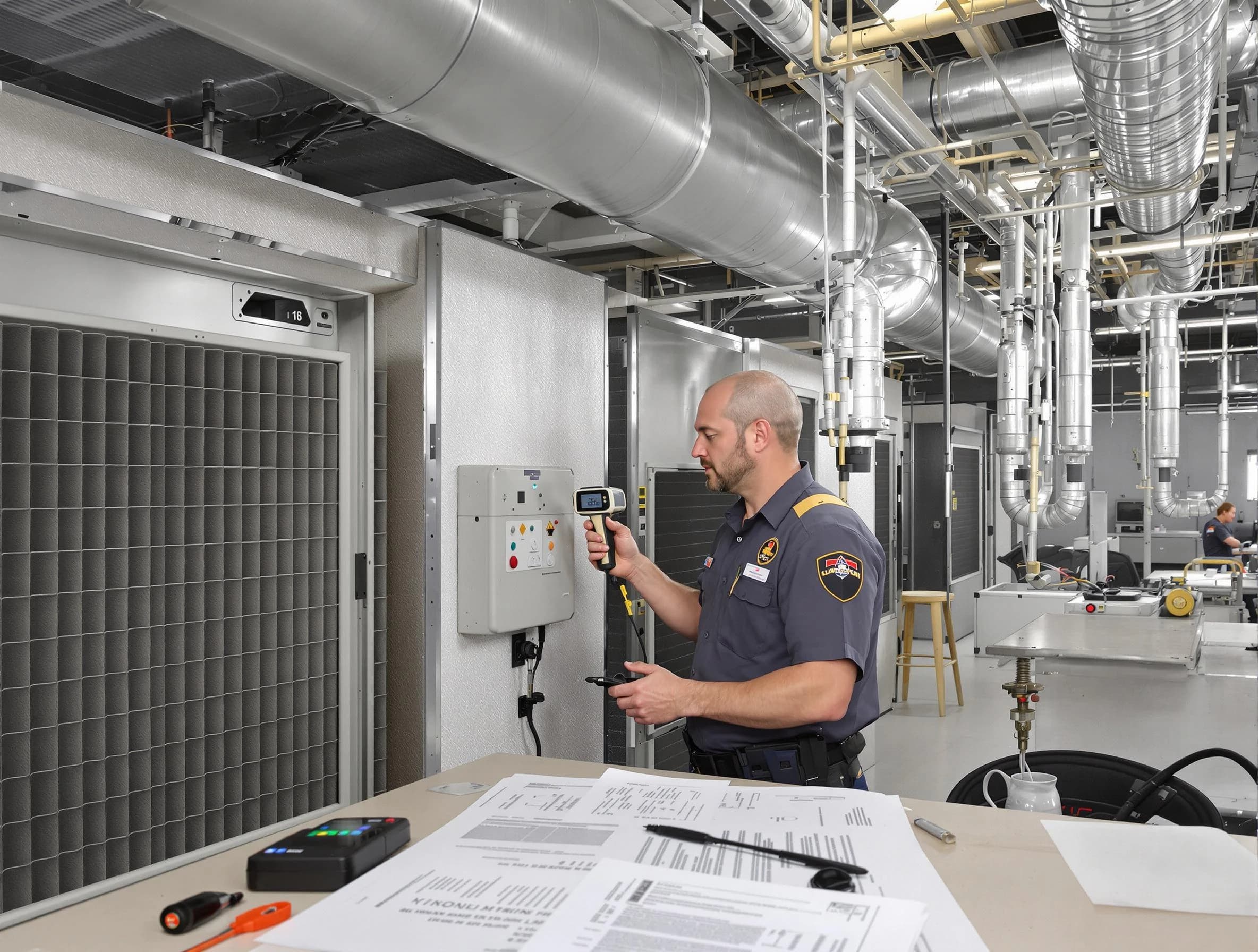 Professional filter system inspection by Middleborough Air Duct Cleaning in Middleborough