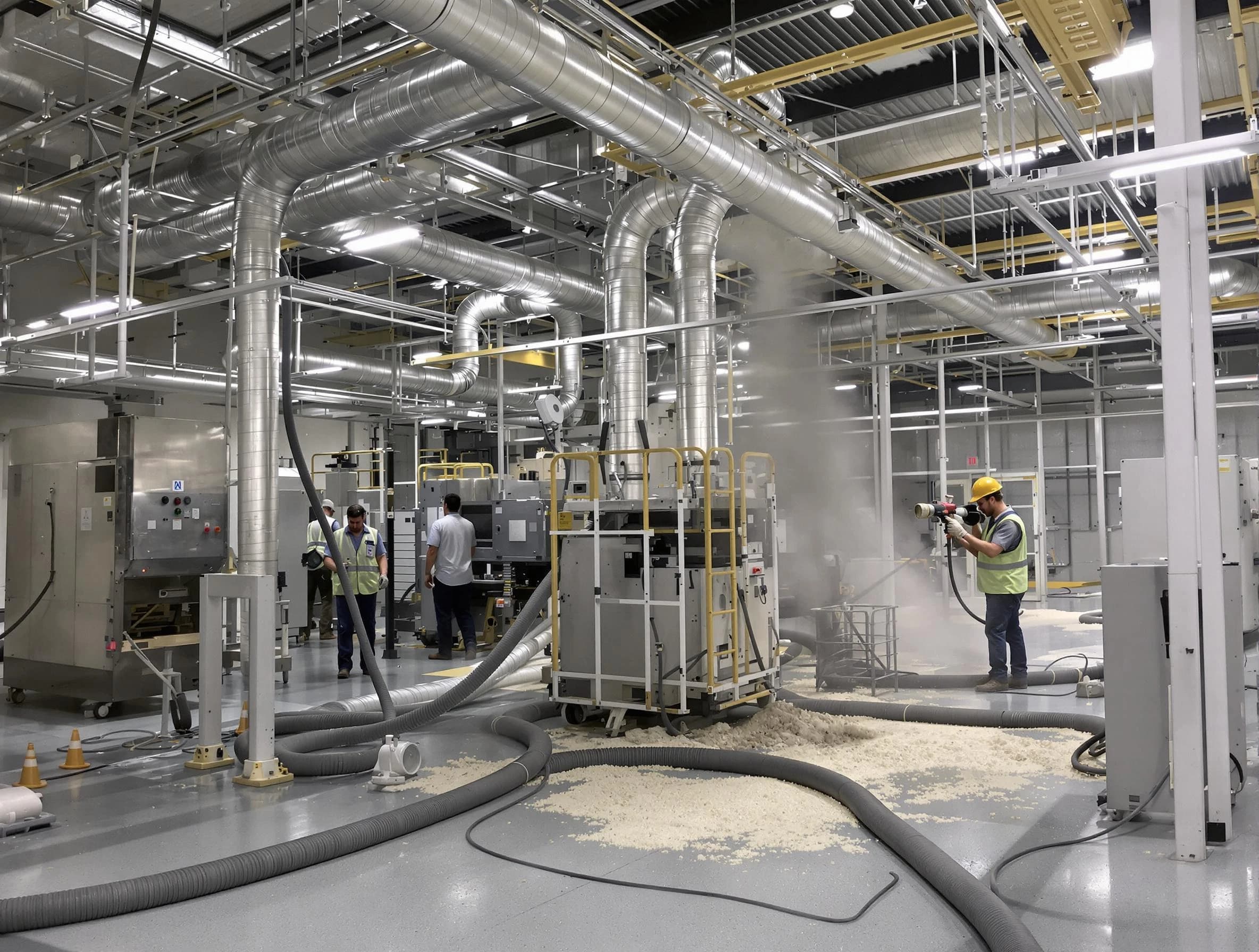 Heavy-duty industrial duct cleaning by Middleborough Air Duct Cleaning in Middleborough