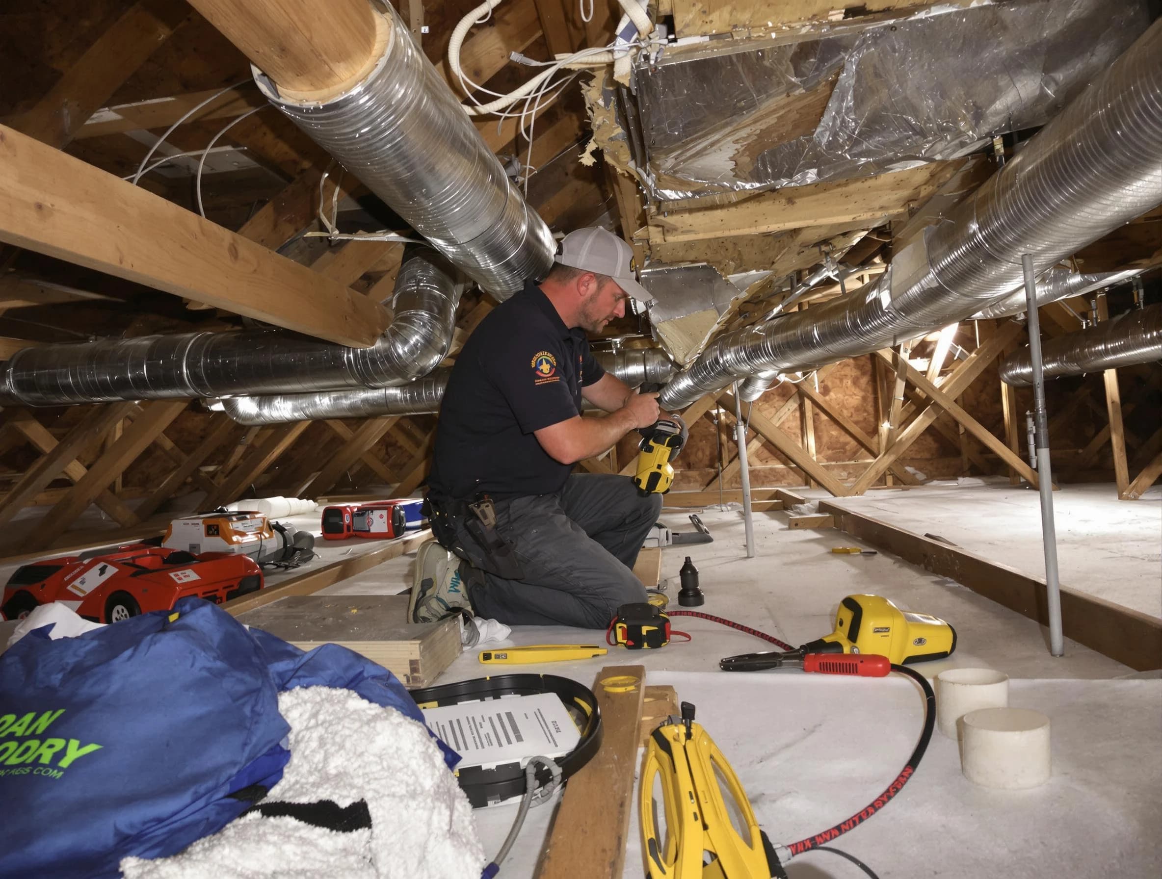 Professional air duct repair by Middleborough Air Duct Cleaning in Middleborough