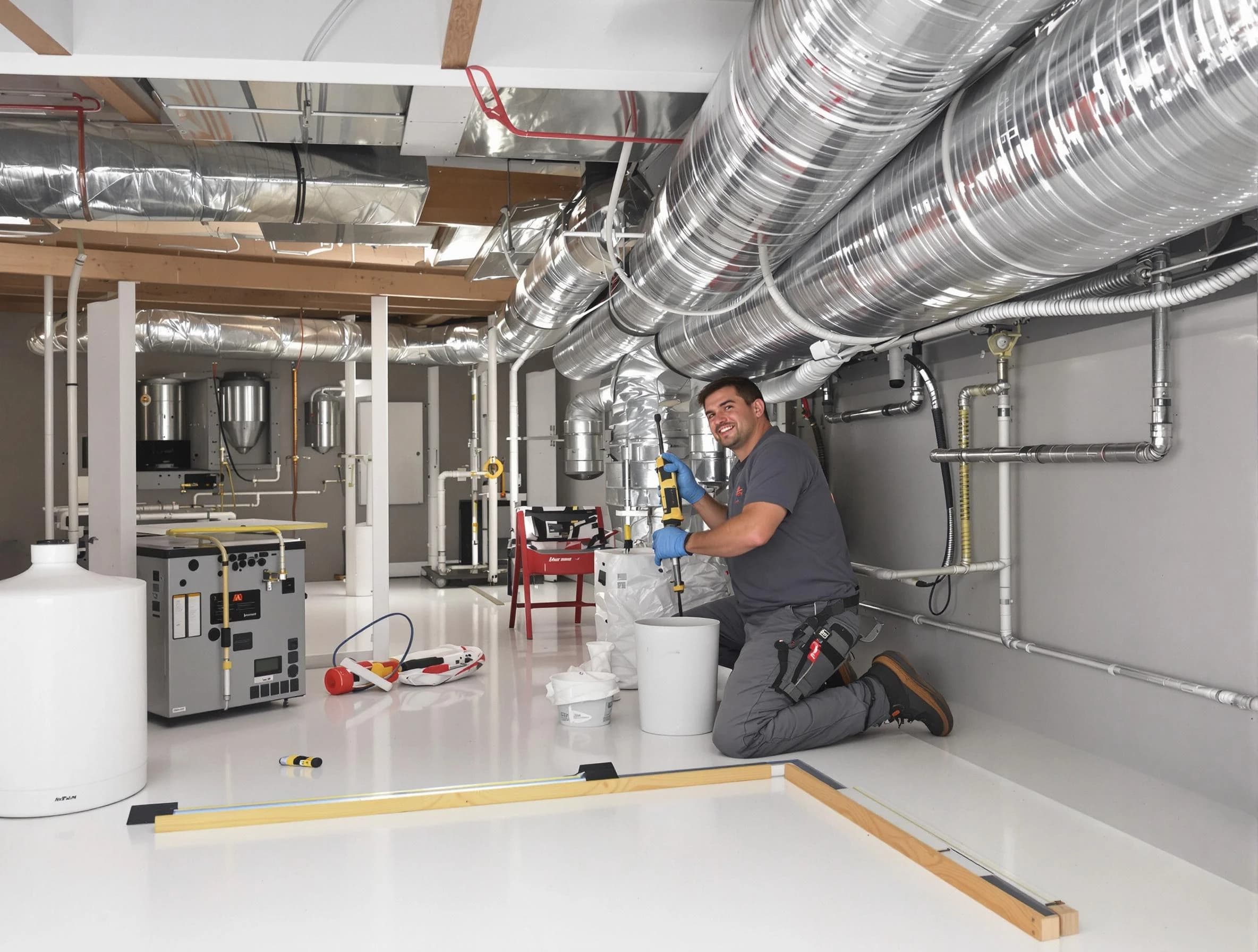 Professional duct sealing service by Middleborough Air Duct Cleaning in Middleborough