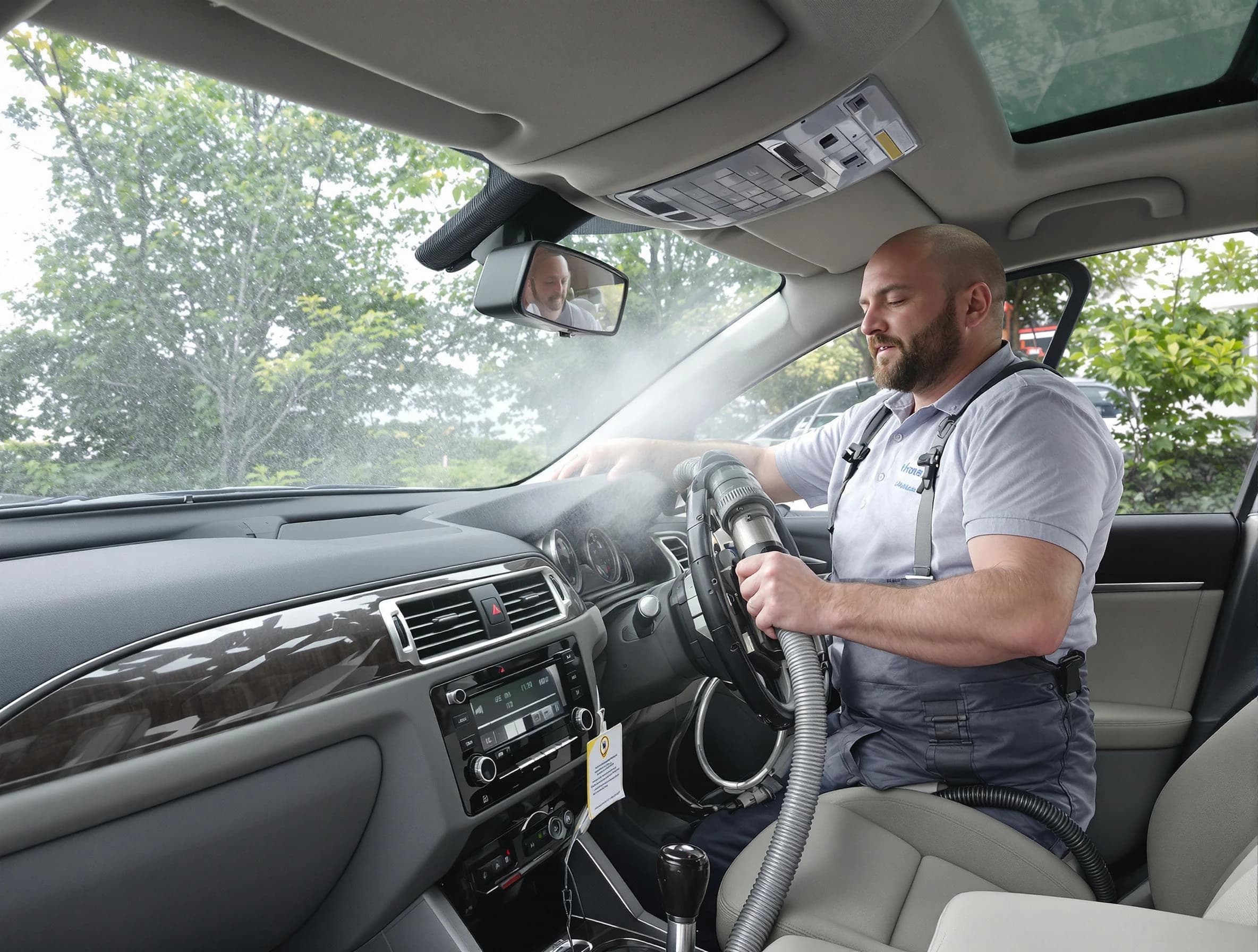 Middleborough Air Duct Cleaning specialist performing professional car duct cleaning in Middleborough