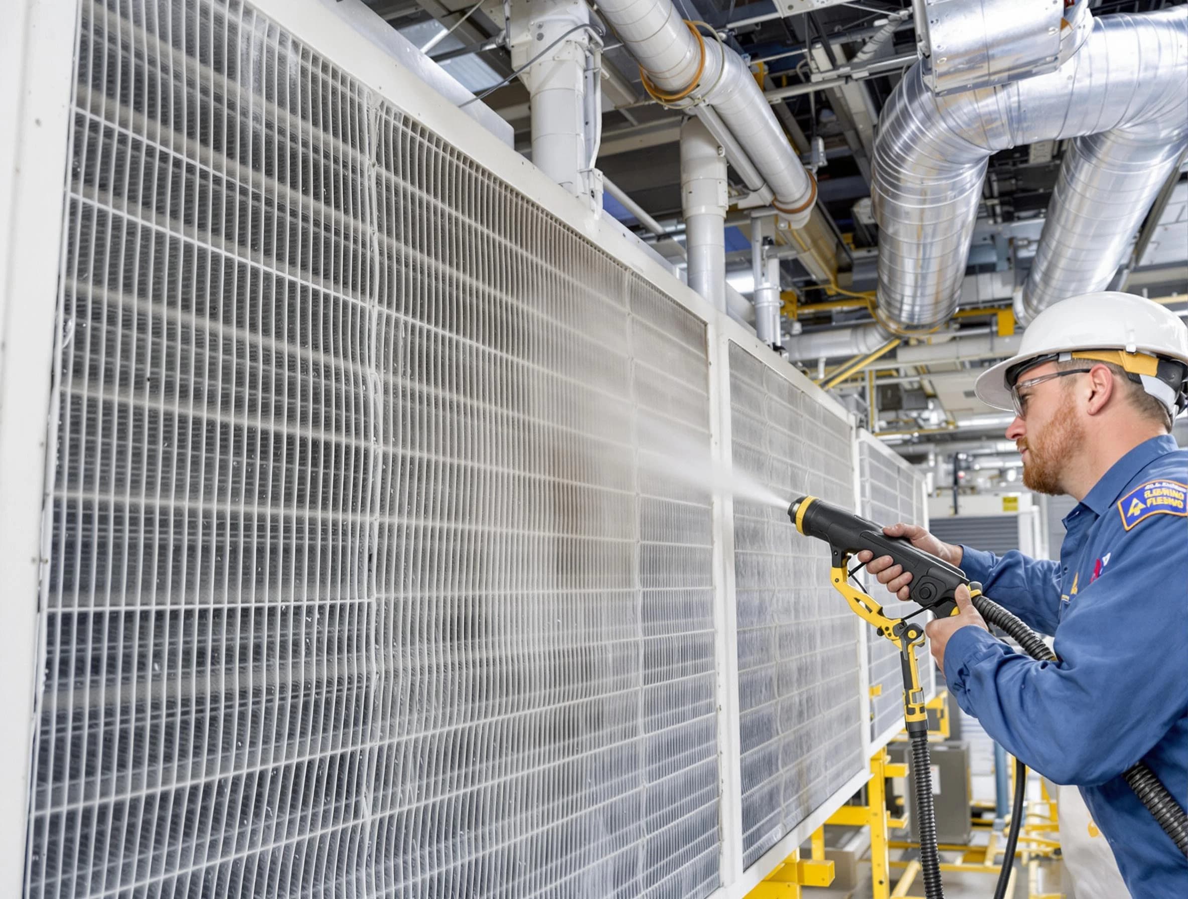 Professional commercial coil cleaning by Middleborough Air Duct Cleaning in Middleborough