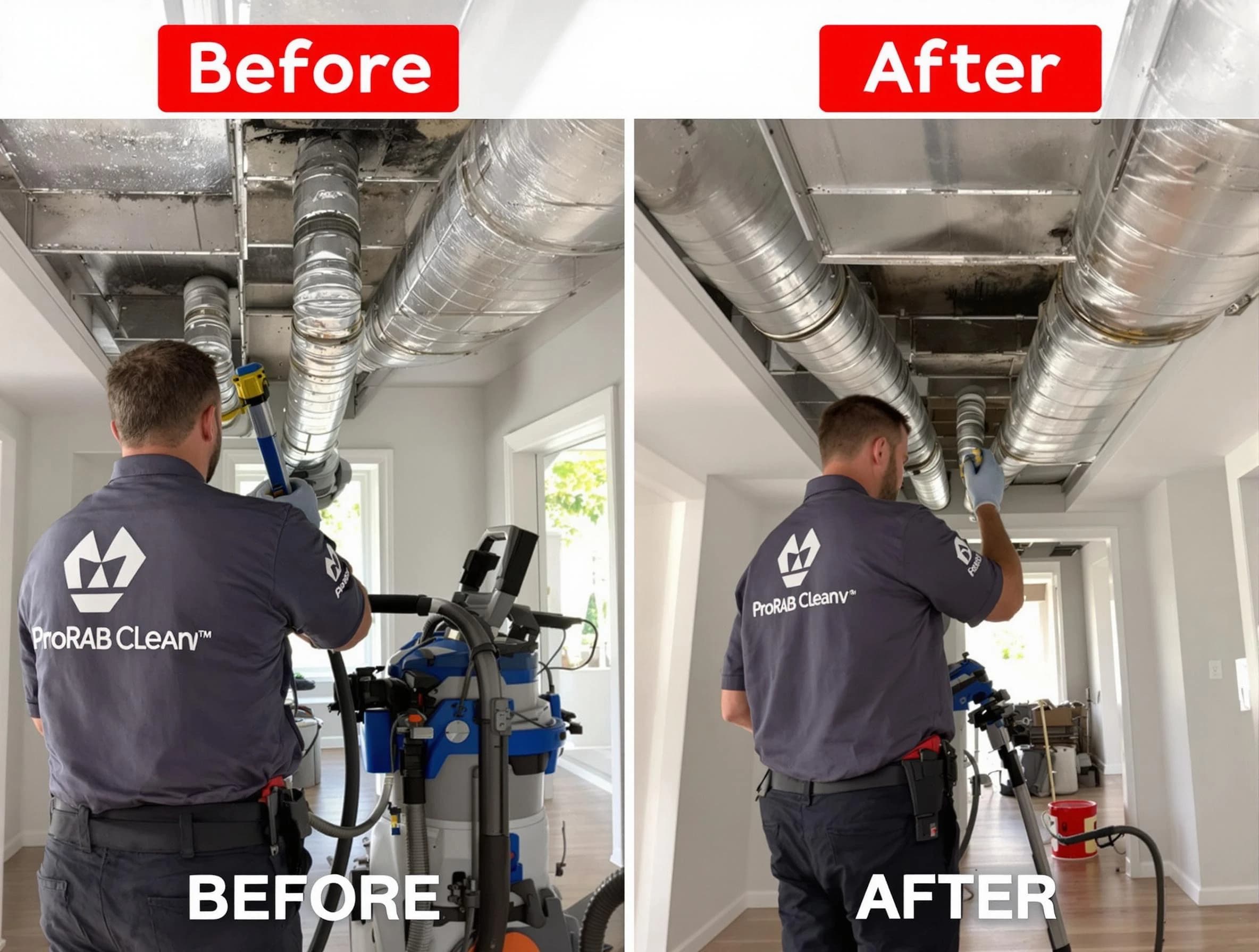 Middleborough Air Duct Cleaning expert performing thorough residential duct cleaning in a Middleborough home
