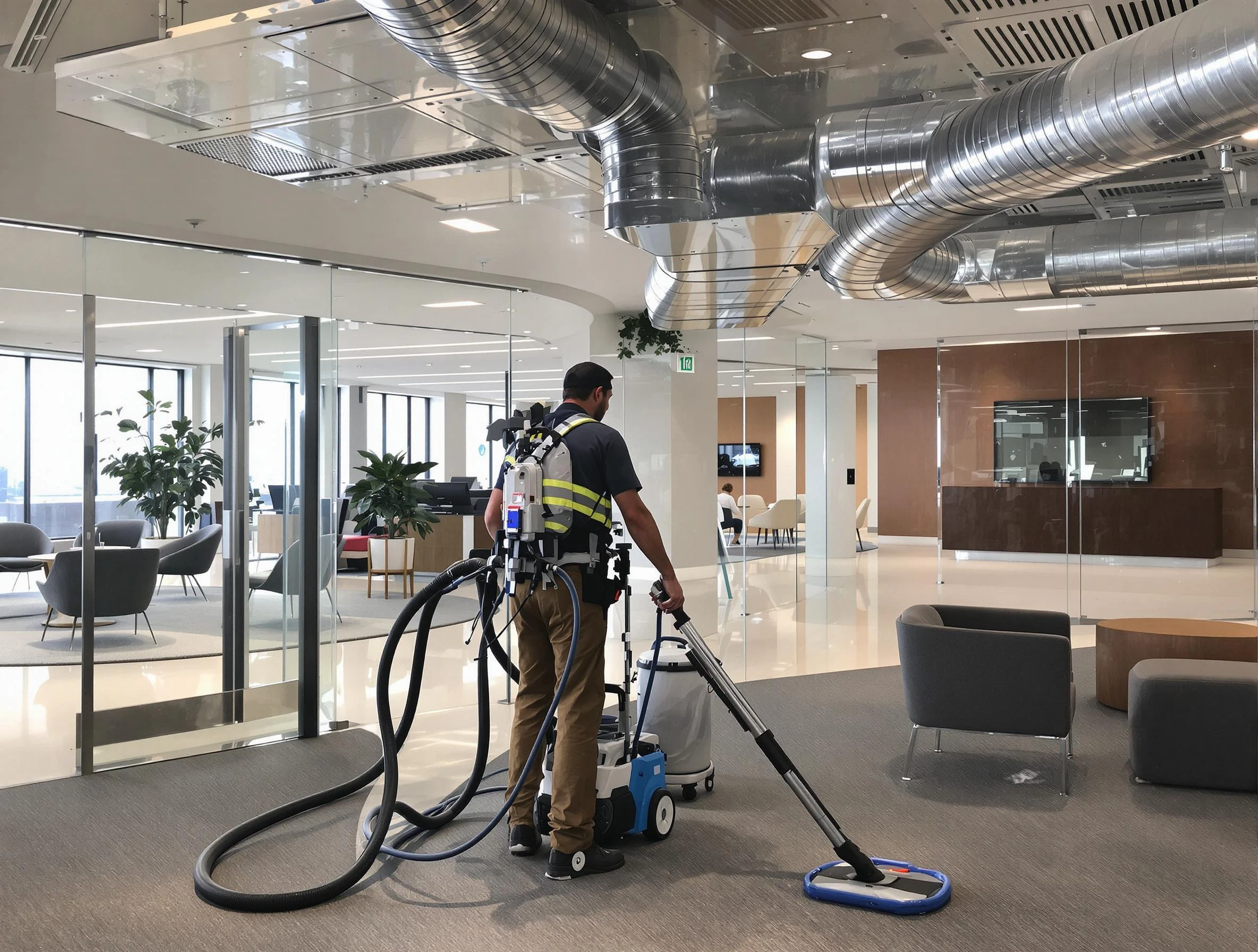 Commercial duct cleaning service by Middleborough Air Duct Cleaning in Middleborough